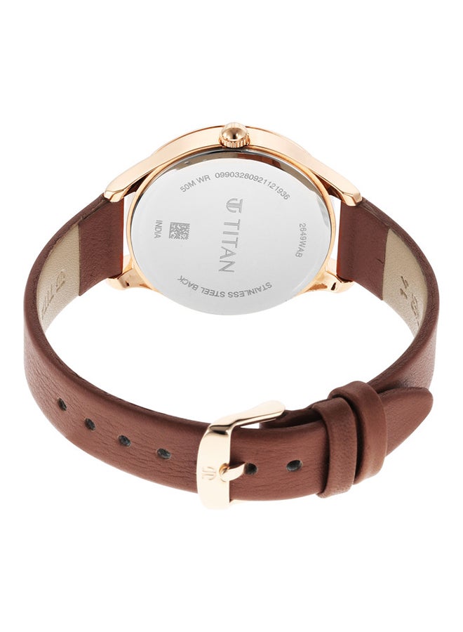 TITAN Leather Analog Wrist Watch 2649WL02 - Image 5