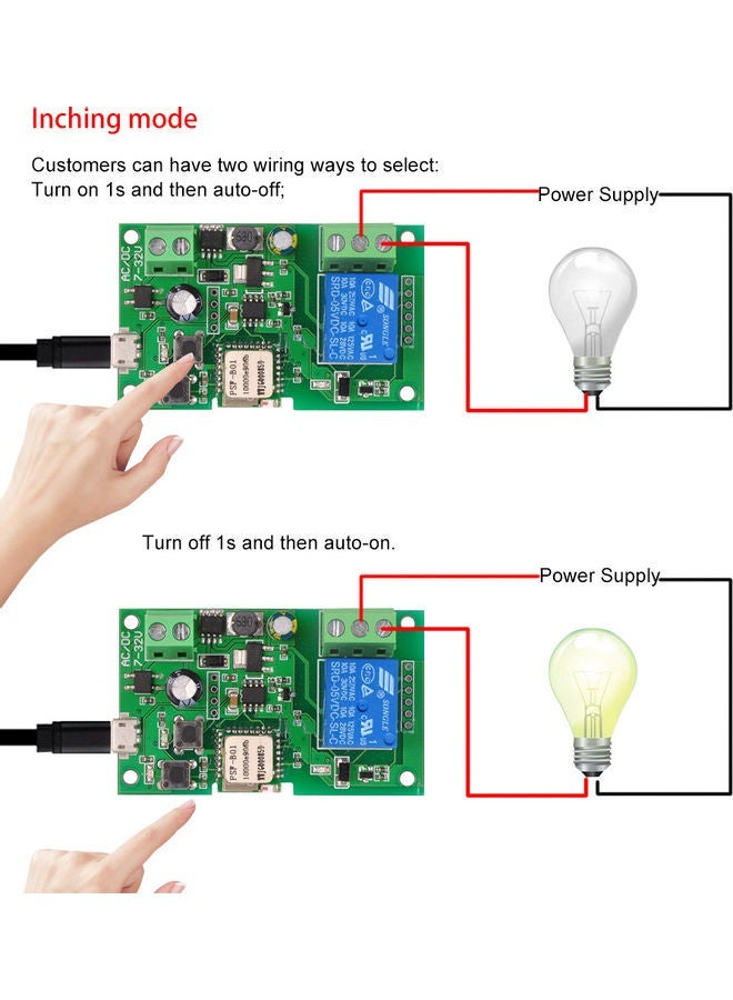 NIBEMINENT Wifi Switch Wireless Relay Module Multicolour 15x12x5cm - Image 1