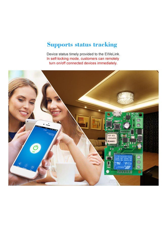 NIBEMINENT Wifi Switch Wireless Relay Module Multicolour 15x12x5cm - Image 4