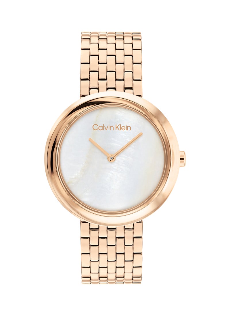 CALVIN KLEIN ساعة يد نسائية من الستانلس ستيل بعقارب دائرية الشكل 25200322 - 34 ملم  - Image 2