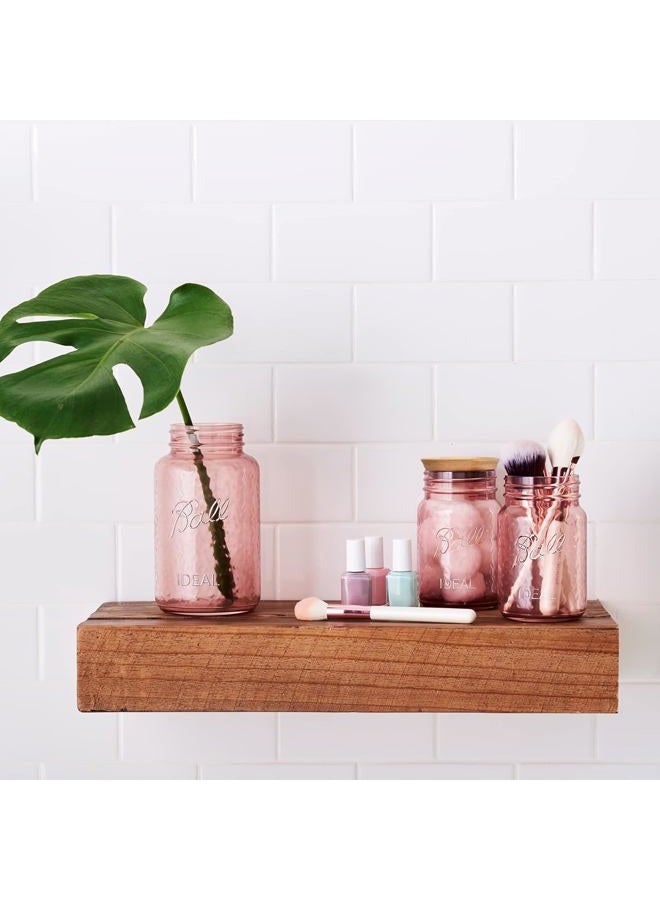 Ball Collectors Edition Vintage Rose Colored Canning Jars, Regular Mouth Quart Jars with Lids and Bands, 32 Oz Each, Pack of 2 - Image 5