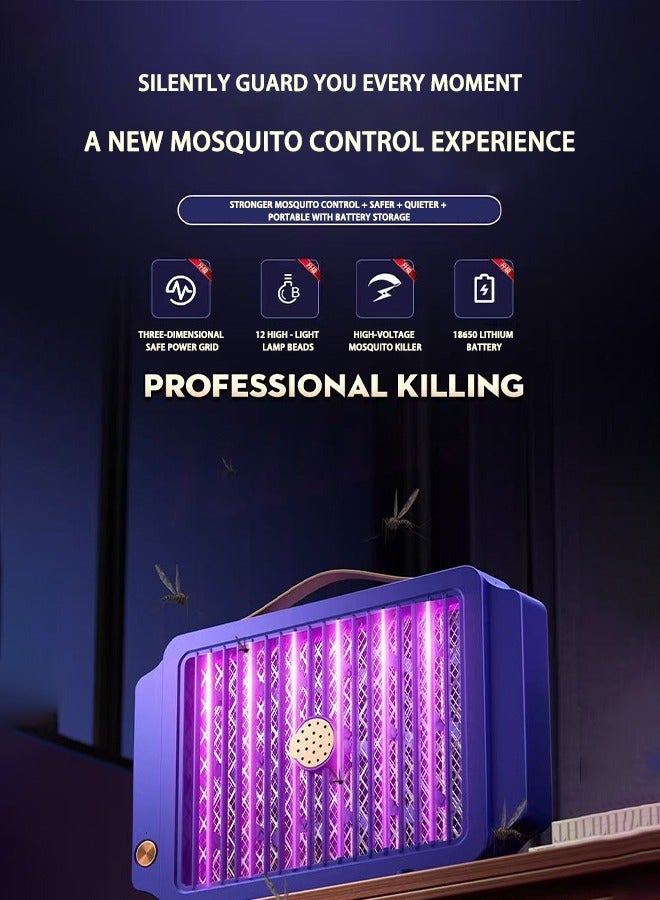 Generic DesertShield Mosquito Eliminator is designed for the regions of Saudi Arabia and the UAE. It adopts a dual - function approach. Firstly, it uses a special light spectrum to attract mosquitoes. Then, an efficient electric shock system quickly and effectively eliminates them. With its sleek design, it fits well in any indoor or outdoor setting  - Image 2