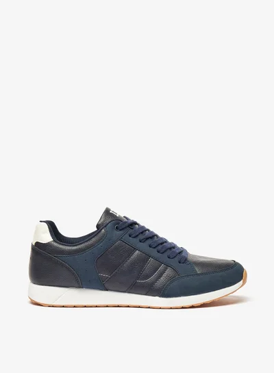 ال بي ال من شو اكسبرس Mens Textured Lace-Up Casual Sneakers