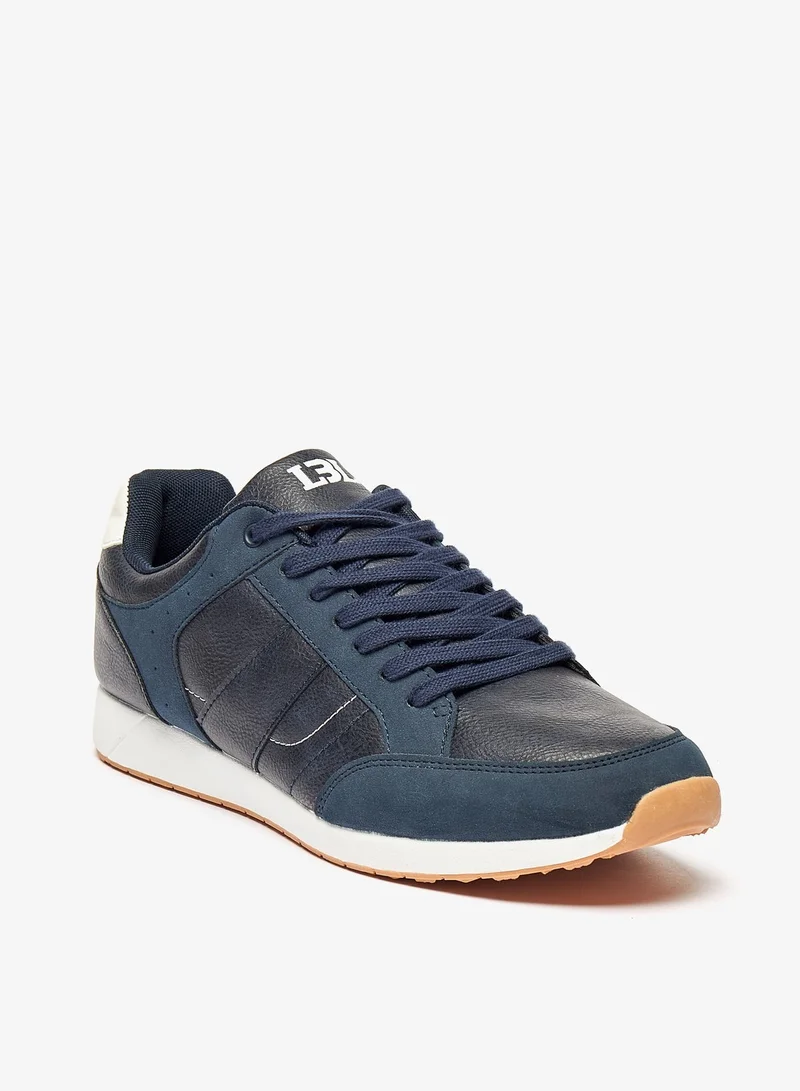 ال بي ال من شو اكسبرس Mens Textured Lace-Up Casual Sneakers