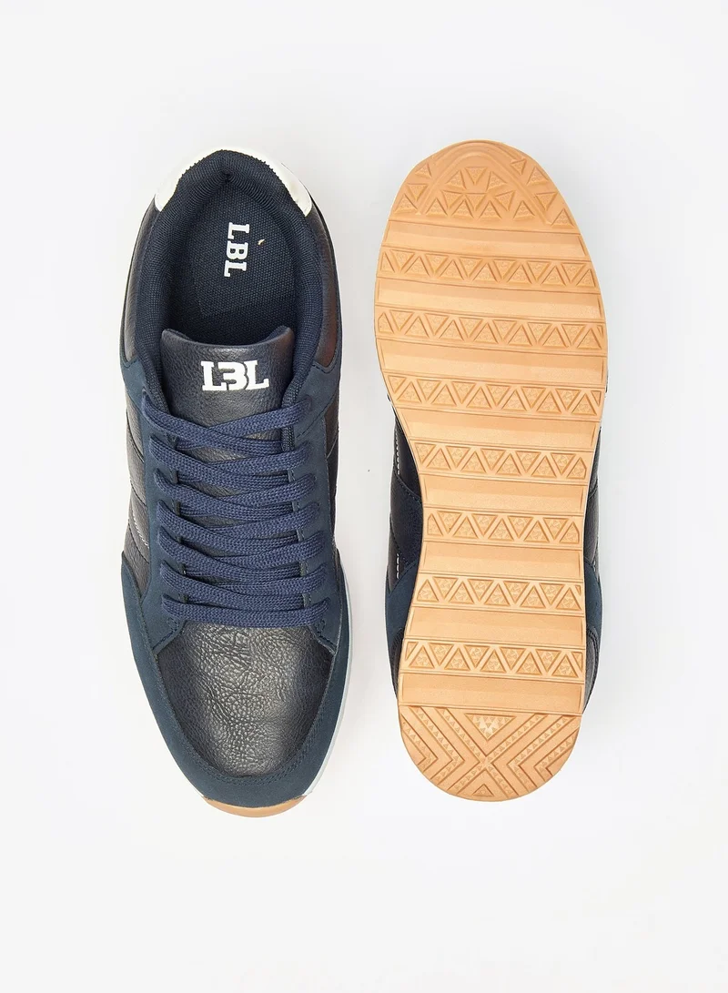ال بي ال من شو اكسبرس Mens Textured Lace-Up Casual Sneakers