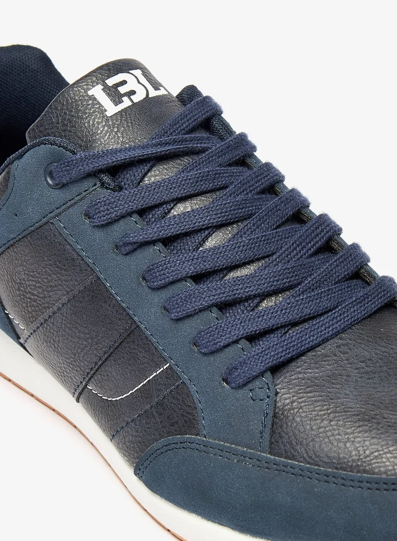 ال بي ال من شو اكسبرس Mens Textured Lace-Up Casual Sneakers
