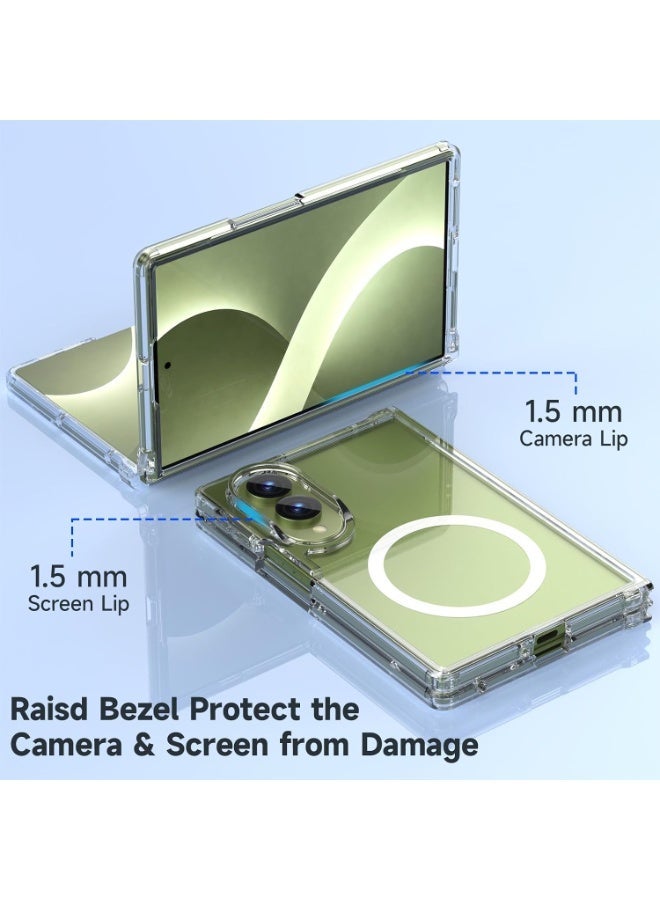 DUSALA Galaxy Z Fold 8 Case Magnetic – MagSafe Compatible Clear Phone Cover with Military Grade Drop Protection, Anti-Yellowing Transparent Rugged Design, Shockproof Slim Case for Samsung Z Fold 8 - Image 4