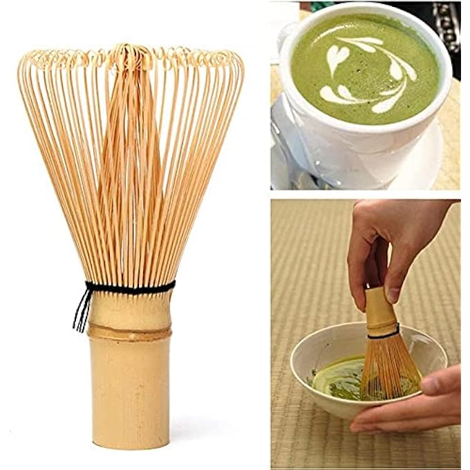 U-HOOME Bamboo Matcha Green Tea Whisk Set Japanese Ceremonial Matcha Chasen For Green Tea Powder Matcha Ceremony 100 Prong - Image 2