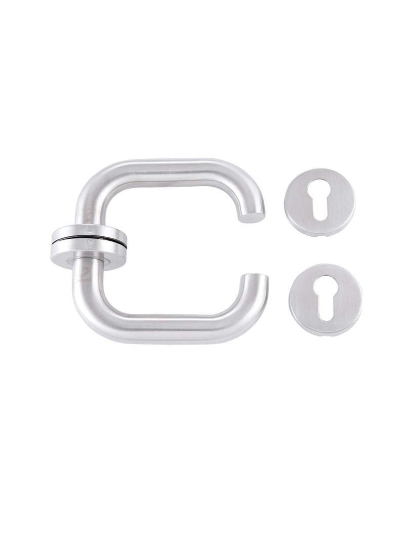 ABBASALI Rose Rosette Lever Mortise Door Handle U Type Lockset with One Side Knob - Image 2