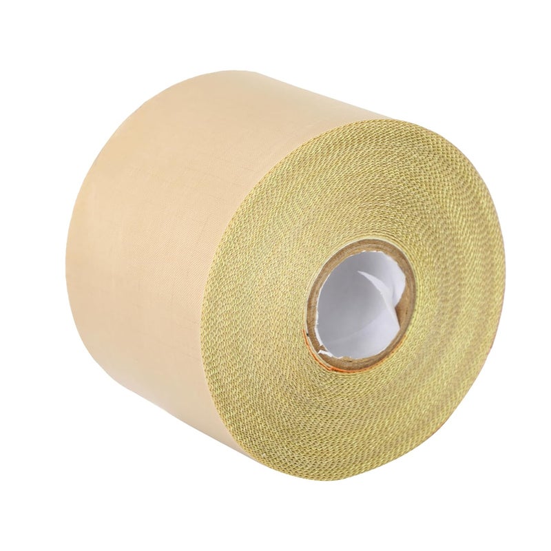 Smartpack Adhesive Teflon Tape Roll For Packaging of Sealing Machine Spare Parts | Adhesive Tape, Heating Tape, Heat Masking Tape, Industrial Coated Glass Tape | 1 Roll 3 INCH X 10M - Image 1