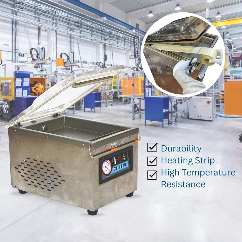 Smartpack Adhesive Teflon Tape Roll For Packaging of Sealing Machine Spare Parts | Adhesive Tape, Heating Tape, Heat Masking Tape, Industrial Coated Glass Tape | 1 Roll 3 INCH X 10M - Image 4