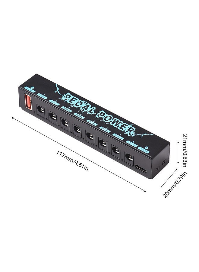 Generic Guitar Pedal Power Guitar Effector Power Supply 8 Isolated DC Output Isolated Power USB IN 5V 2.1A & 8 DC OUT 9V & 1 USB OUT  - Image 2
