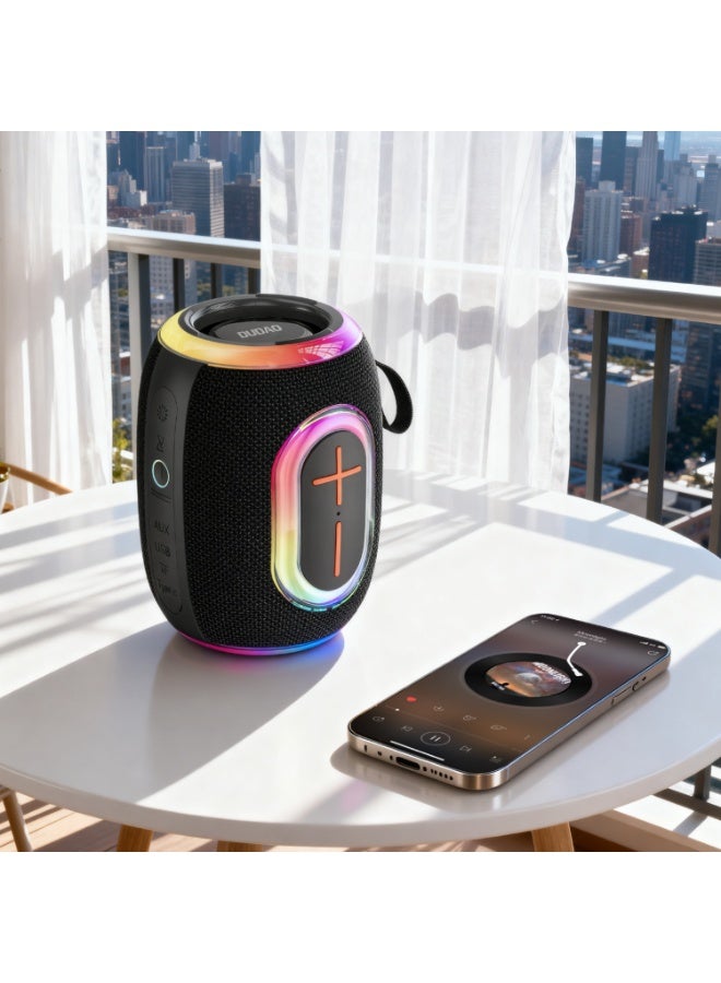 DUDAO Y22-B COLOR LED BLUETOOTH SPEAKER -BLK - Image 1