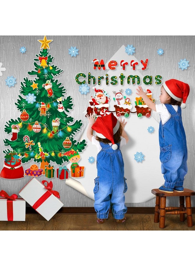 Konsait Christmas Bulletin Board Decorations, 56Pcs Christmas Classroom Bulletin Board Decorations, Christmas Tree Bulletin Board Decor Christmas Cutouts For Classroom Home Office Wall - Image 2