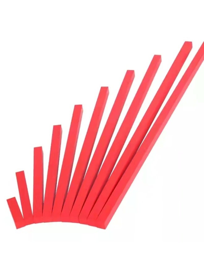 Montessori Teaching Aids International Edition Red Stick/Red Blue Stick Sensory Math Series Early Childhood Teaching AIDS-Color:International Red And Blue Stick  - Image 4
