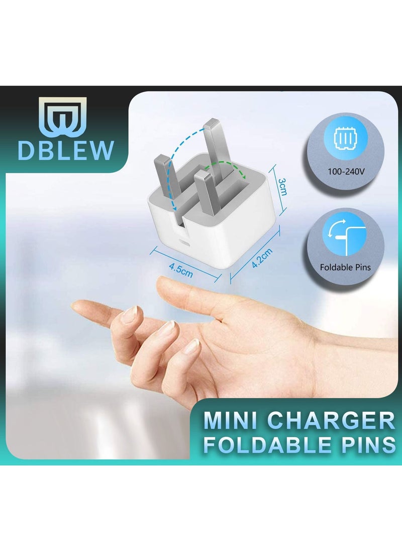 DBLEW 20W Fast Charging USB TYPE C Wall Power Plug Adapter Foldable PD Charger For Apple iPhone And Android  - Image 5