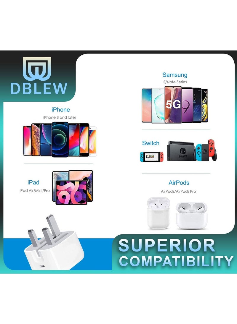 DBLEW 20W Fast Charging USB TYPE C Wall Power Plug Adapter Foldable PD Charger For Apple iPhone And Android  - Image 4