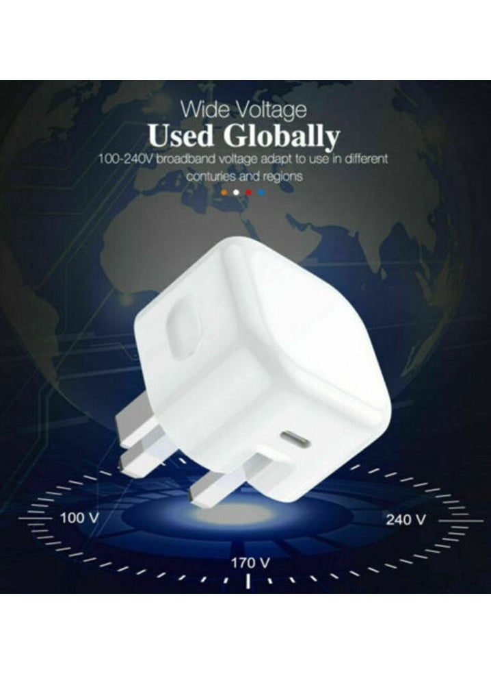 DBLEW - 20W Fast Charging USB TYPE C Wall Power Plug Adapter Foldable PD Charger For Apple iPhone And Android - Image 1