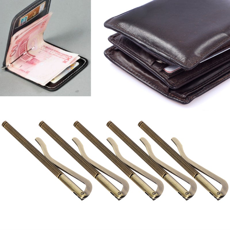 Metal Money Clip: Electroplated Steel Material - Anti-Rust Anti-Corrosion High Hardness Spring Cash Clip for Leather Wallet Accessory Gift for Men - Image 5