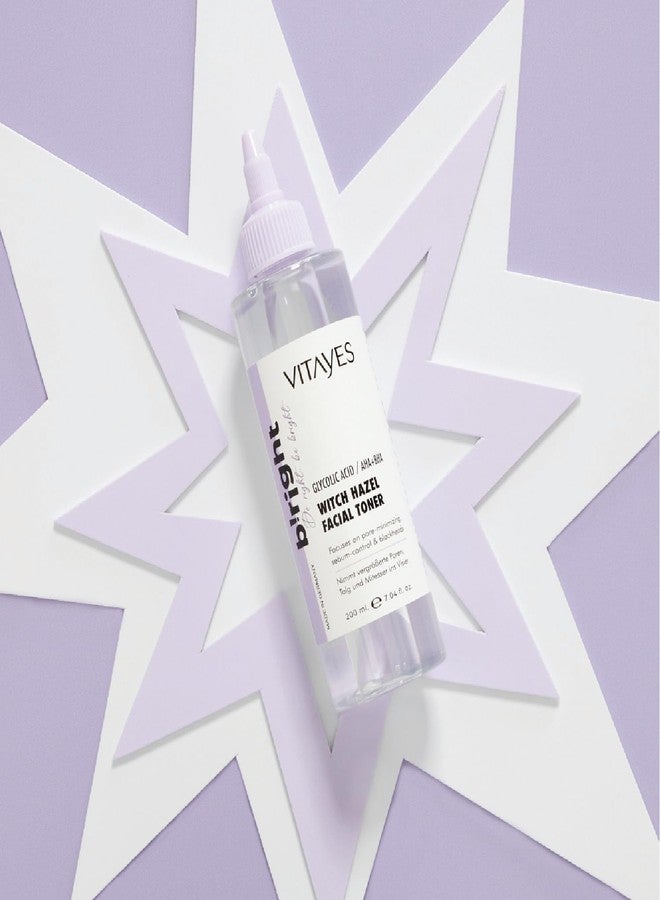 Vitayes b!right Witch Hazel Face Tonic: AHA, BHA & Glycolic Acid - Pore Reducing & Deep Cleansing - Premium Skin Care Essence for Radiant Beauty - Image 4