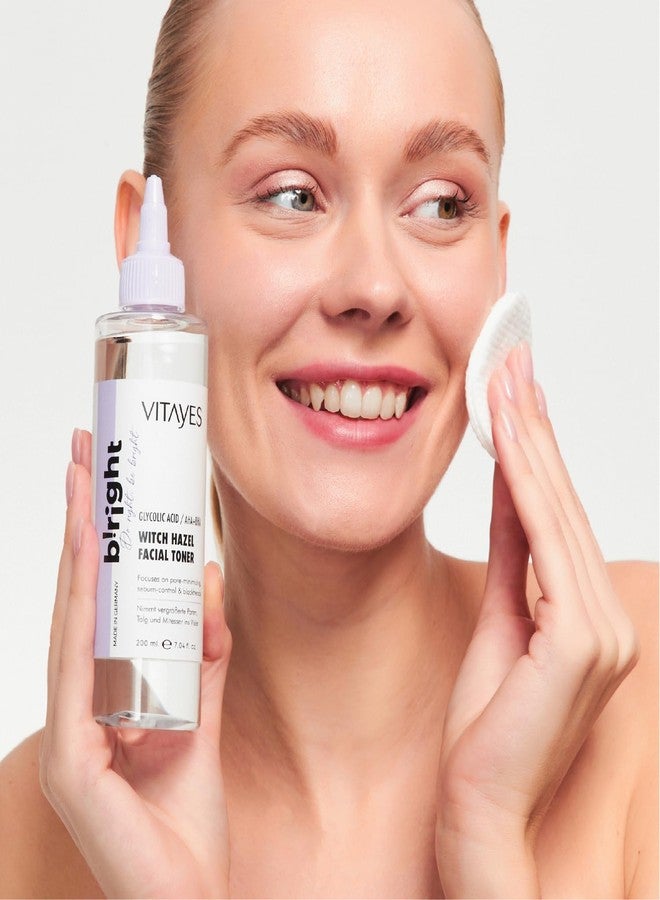 Vitayes b!right Witch Hazel Face Tonic: AHA, BHA & Glycolic Acid - Pore Reducing & Deep Cleansing - Premium Skin Care Essence for Radiant Beauty - Image 5