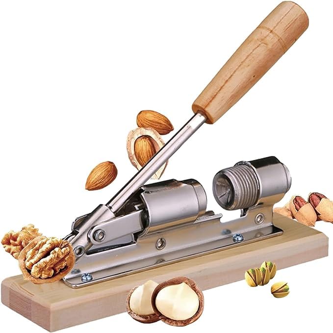 Toriox Manual Nutcracker Nut Tongs Macadamia Nut Cracker Adjustable Heavy Duty Pecan Nut Cracker Opener Tool for Walnuts Chestnuts Pecans Hazelnuts Almonds