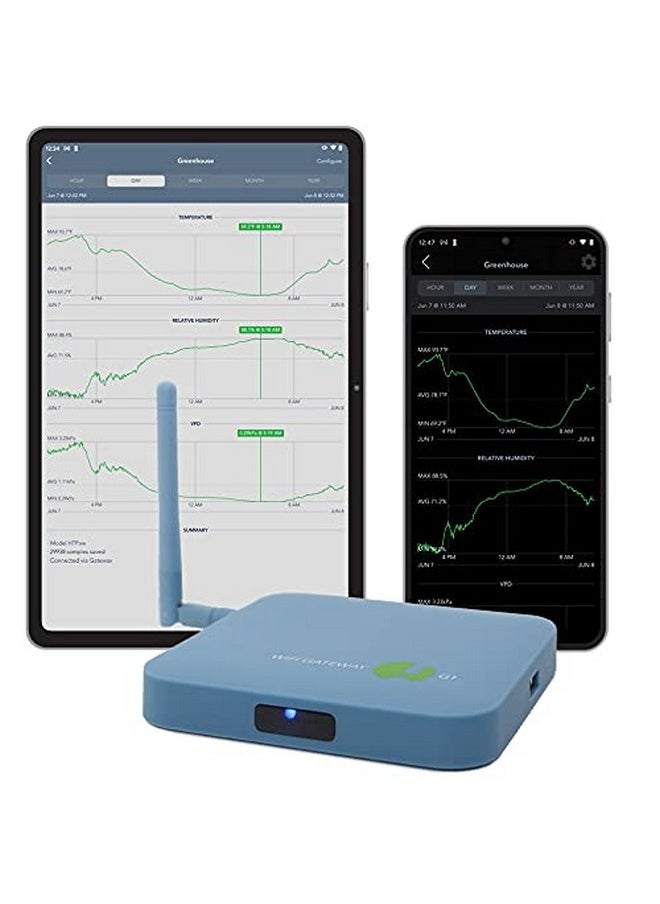 SensorPush G1 WiFi/Ethernet Gateway. Receive Data/Alerts from Anywhere via Internet. No Monthly Fee. Unlimited History. Developed/Supported/Hosted in USA. iPhone/Android App/Web Dashboard/Alexa