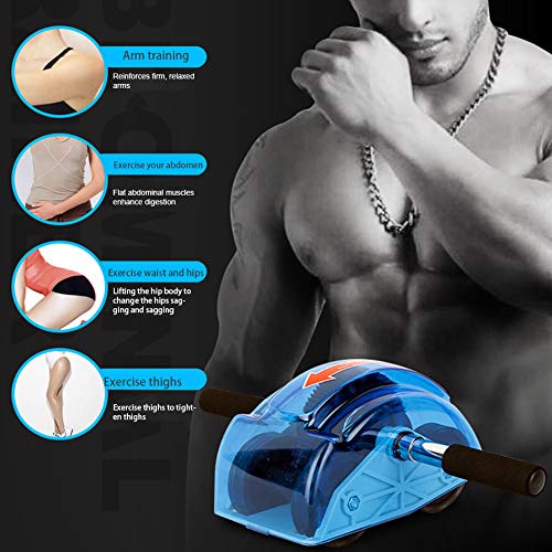 CfoPiryx Ab Roller for Abs Workout Abdominal Exercise Rollers, Abdominal Roller 4 Wheels Muscle Exerciser Fitness Training Rollers, for Men Women Gym Exercise Fitness - Image 5