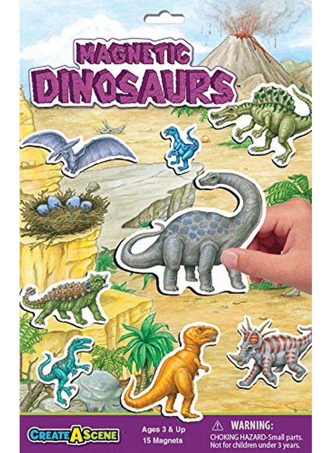 PlayMonster Create A Scene Magnetic Playset Dinosaurs - Image 1