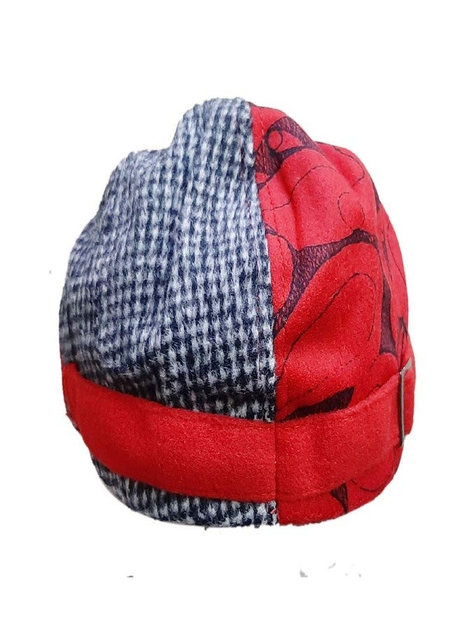 V3E قبعة بيري فاخرة للأطفال من V3E (حمراء، 03-08 سنوات) - Image 3