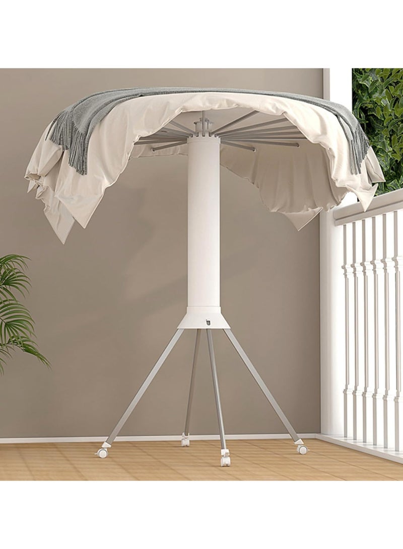 DubaiGallery Tripod Clothes Airer Folding Indoor Portable Clothes Airer Clothes Airer No Assembly Pasta Coat Rack Foldable 16 Drying Bars Capacity 50kg  - Image 4
