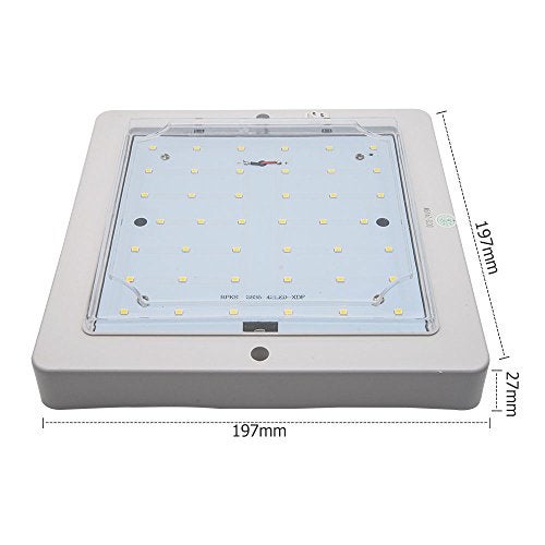MASO RV Interior Light LED Ceiling Dome Lights 12V 9W 7.8 Inch Downlight Campervan Caravan Motorhome Chrome Cold White - Image 3