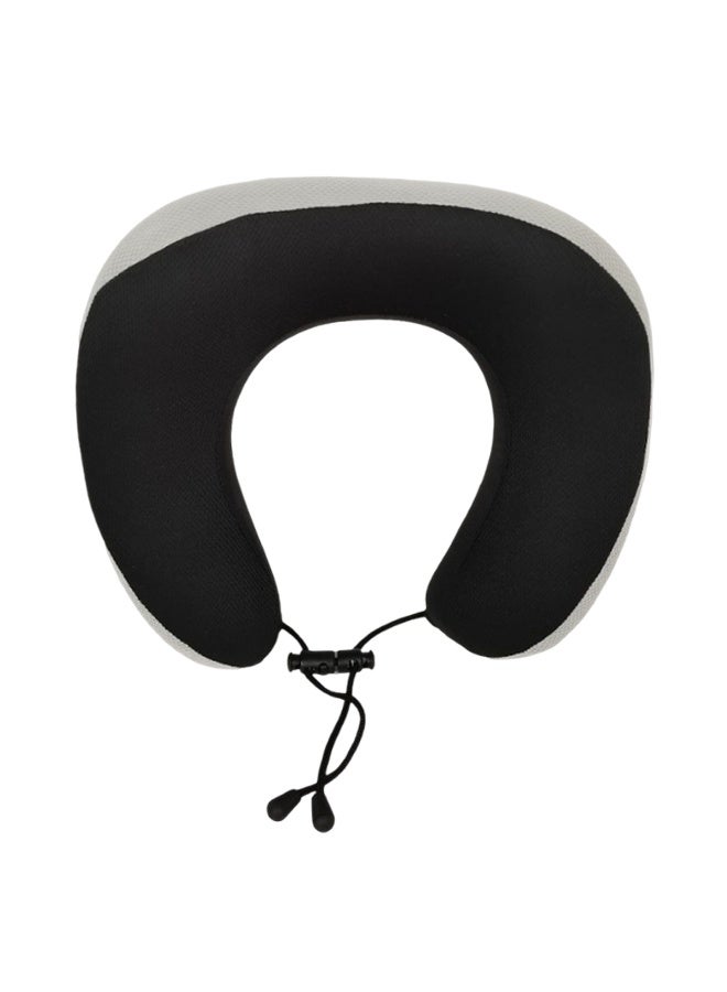 3 اكس ار وسادة رقبة للسفر من إسفنج الذاكرة عالي الكثافة من 3XR - تصميم مريح على شكل حرف U مع رباط إغلاق قابل للتعديل، وغطاء مخملي فائق النعومة، ودعم 360 درجة للسيارة والطائرة والقطار والمكتب (أسود/رمادي) - Image 5