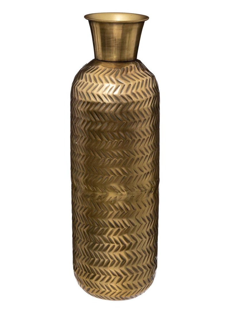 لوفت مزهرية من الحديد، عمق 15 × ارتفاع 45 سم، ذهبي، معدن-189197 - Image 2