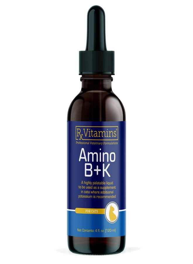 Rx Vitamins Amino B+K - Cat Vitamin B & Potassium Supplement for Cats - with Amino Acids Taurine & Lysine - Aids in Cat Kidney Support & Immune Support for Cats - Liver & Bacon 4oz - Image 1