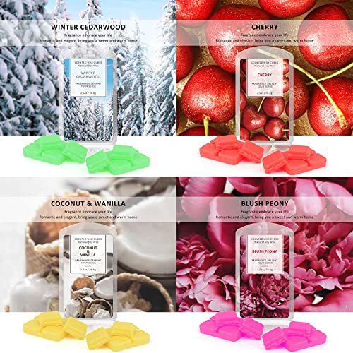 STRN Scented Wax Melts Wax Cubes, Long Lasting Scent Soy Wax Cubes for Warmer Wax Melts Candle Making Gift Set for Fall and Winter 16 Pack (16x2.5oz) - Image 2