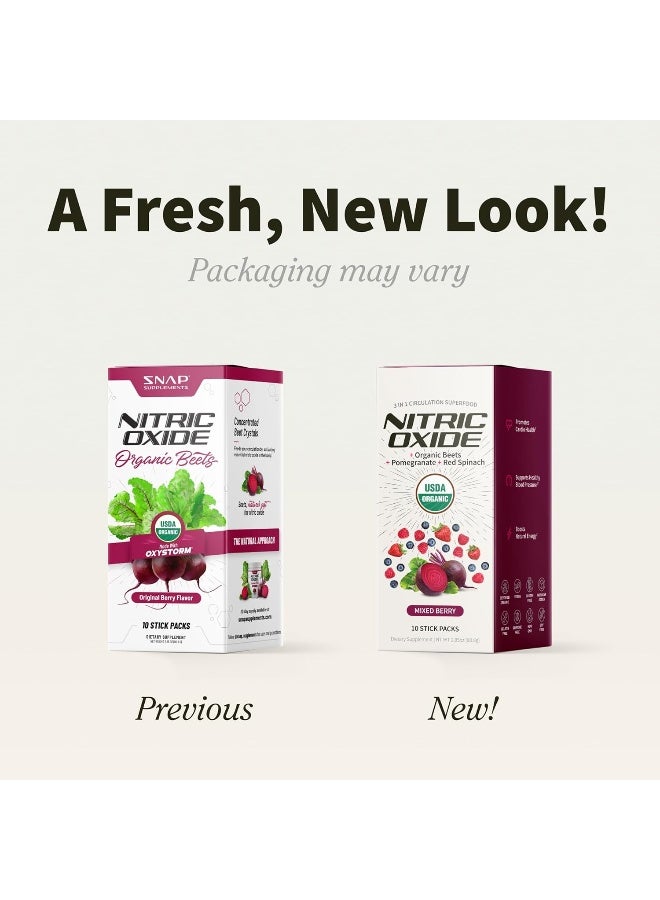 SNAP SUPPLEMENTS - Organic Nitric Oxide Booster Beet Root Powder | Supports Blood Pressure, Heart Health, Natural Energy | Circulation Superfood (Single Serve Packs) - Image 2