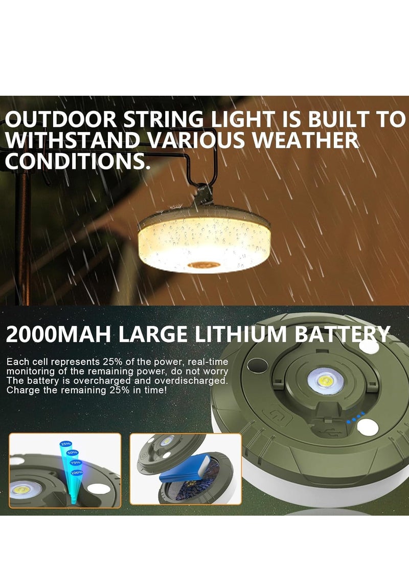 TIGER Portable Retractable Camping String Lights – 10m Waterproof LED Outdoor String Lights for Party, Camping, Garden – Warm Light, Easy to Use, Perfect for Outdoor Events & Decor - Image 3