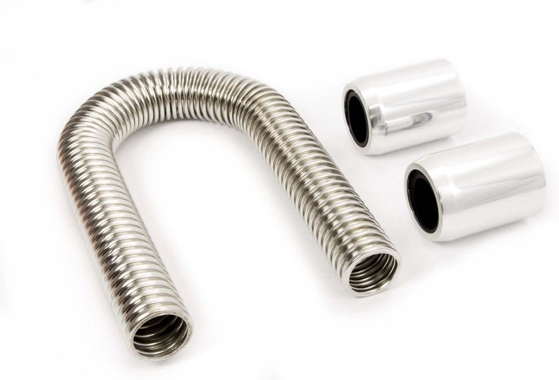 Racing Power Company R7304 24" Stainless Steel Radiator Hose Kit with Polished Ends - Image 1