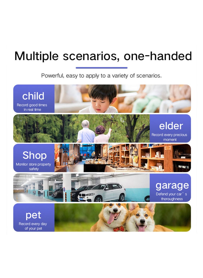 AROAQ كاميرا مراقبة فيديو لاسلكية صغيرة واي فاي للرؤية الليلية كاميرا الأمن كاميرا فيديو HD مسجل - Image 4