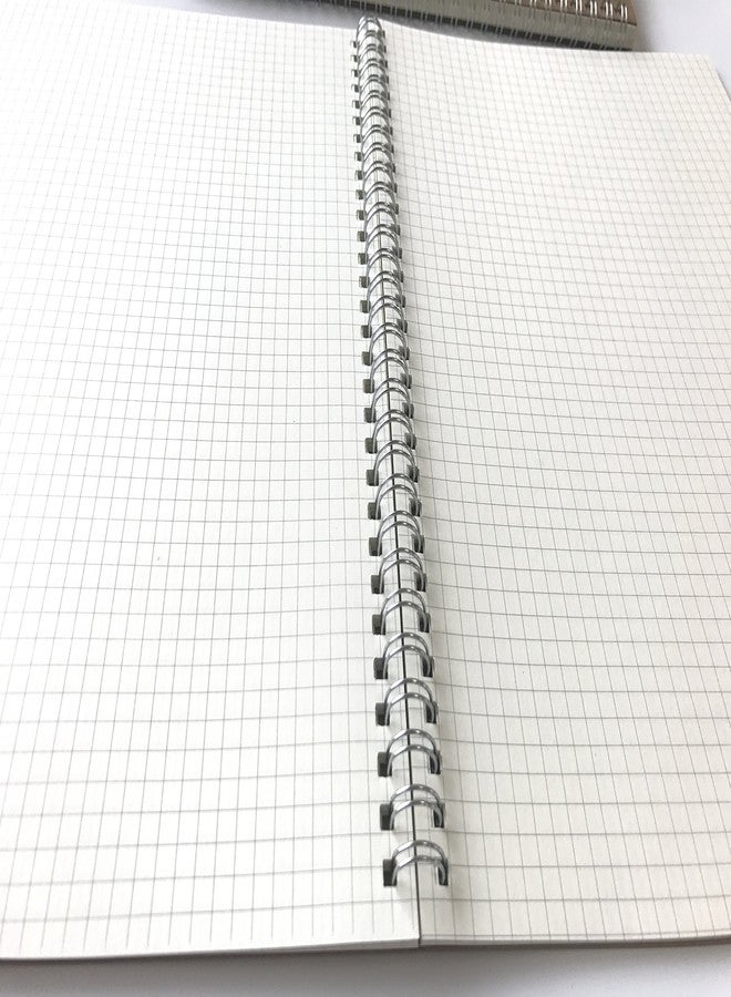 VEEPPO 4 Pack Spiral Notebooks B5/A5 Graph Grid/Dot Grid/Daily Planner (B5-4 pack 5mm Graph Paper) - Image 3