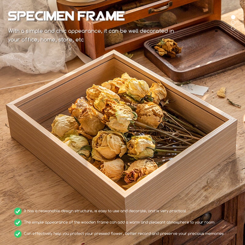 2pcs Press Flower Box Dry Flower Display Frame DIY Flower Frame Specimen Display Frame - Image 4