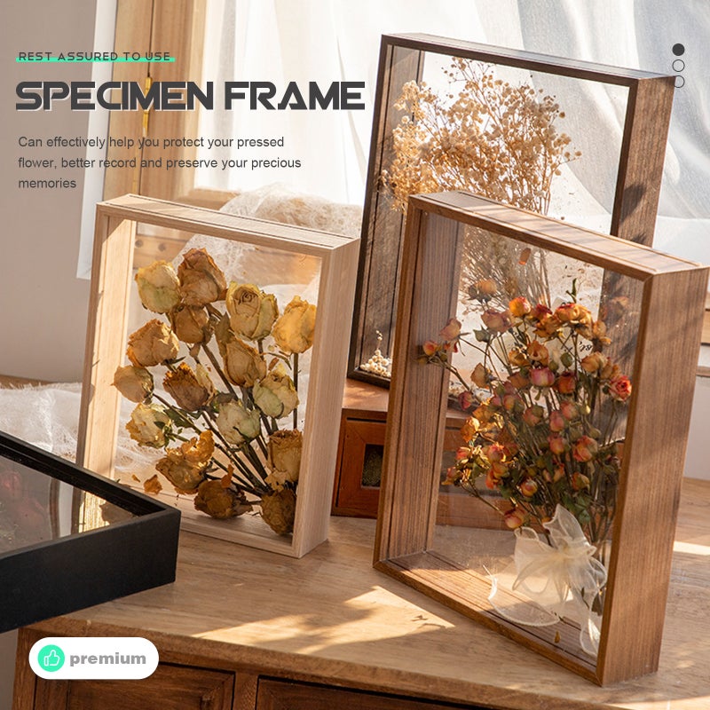 2pcs Press Flower Box Dry Flower Display Frame DIY Flower Frame Specimen Display Frame - Image 5
