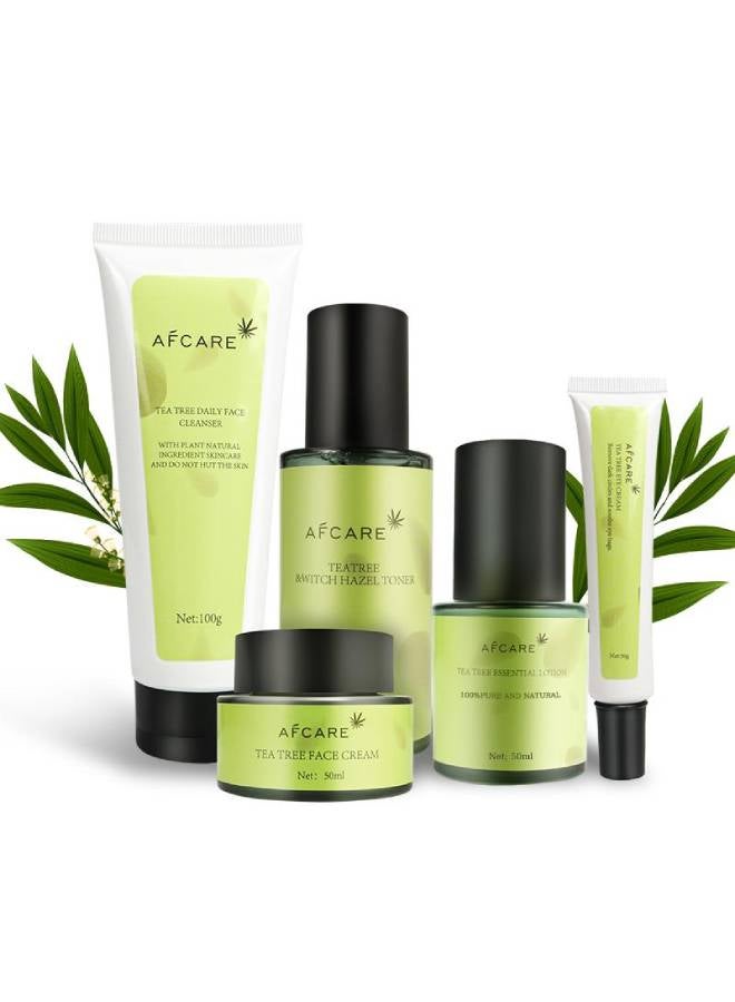 افكير مجموعه شجرة الشاي للعناية بالبشرة يمكنه ترطيب البشرة بشكل فعال والقضاء على علامات حب الشباب وإصلاح الجلد - Image 3