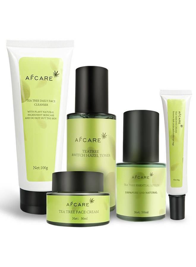 افكير مجموعه شجرة الشاي للعناية بالبشرة يمكنه ترطيب البشرة بشكل فعال والقضاء على علامات حب الشباب وإصلاح الجلد - Image 1