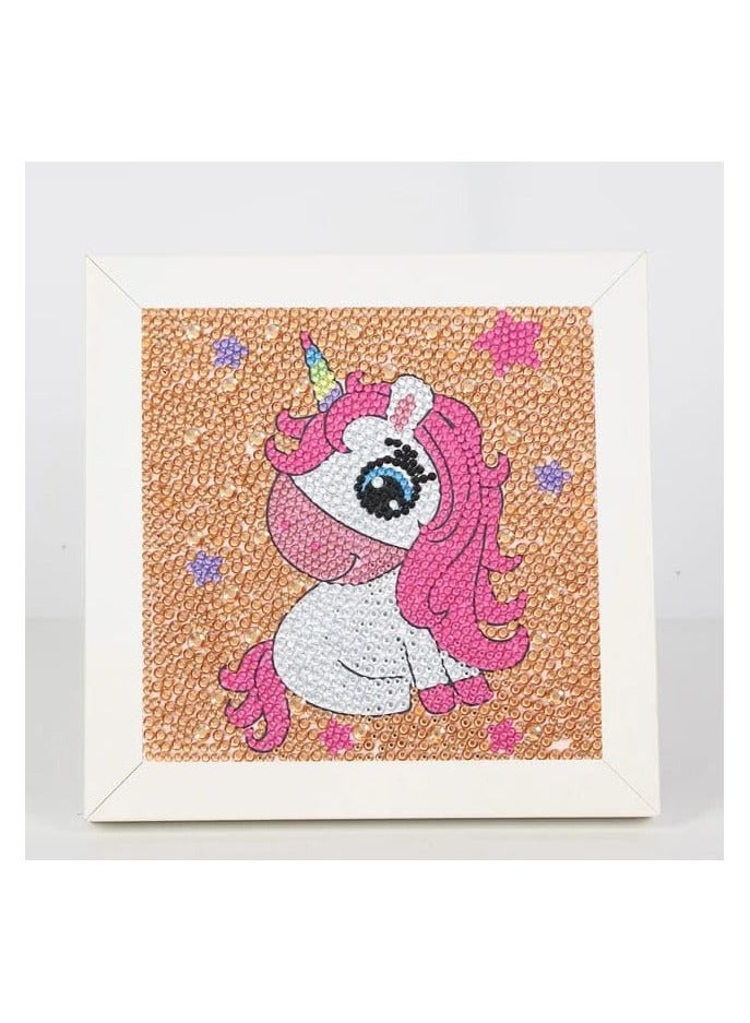 Unicorn Diamond Painting Kit for Kids to Develop Concentration and Patience Skills, Improve Hand-eye Coordination  - Image 2