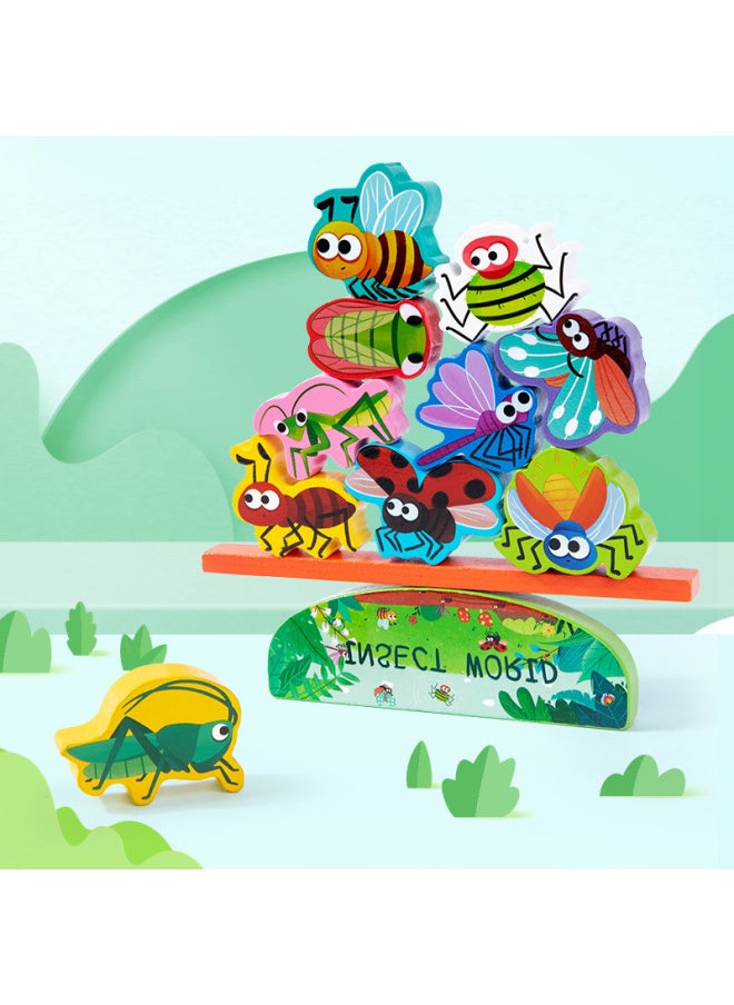 null - Three-dimensional Animal Dinosaur Stacked High Balance Building Blocks Educational Toys Parent-child Interactive Desktop Games-Color:MZM-stacked Height (forest Animal Model)-Specifications:26*16.5*2.5cm - Image 1