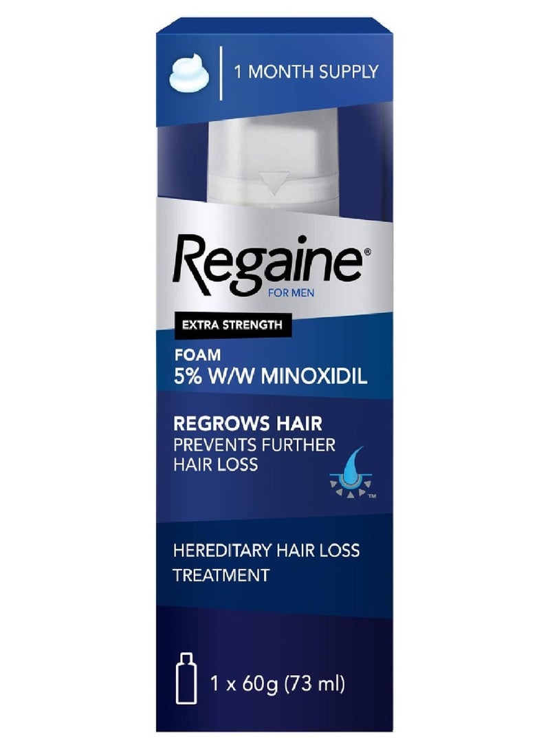 For Men Extra Strength Scalp Foam 5% 73ml