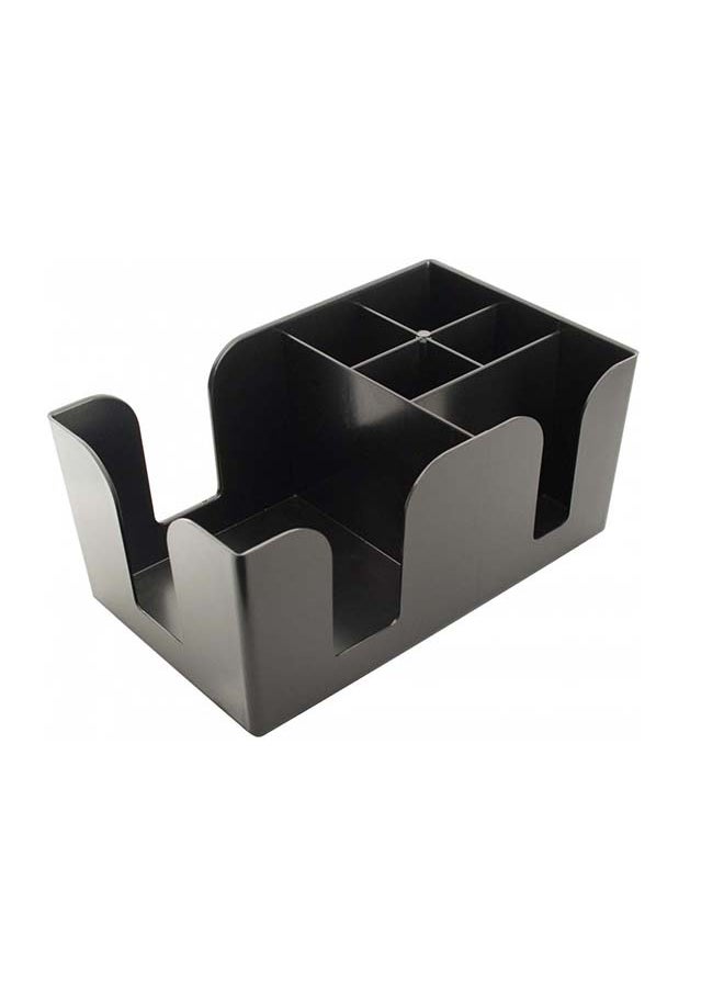 Generic - Black Plastic Bar Caddy For Cocktail Equipment - Image 1
