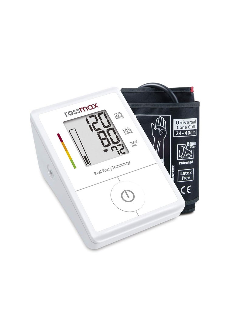 روزماكس جهاز Rossmax X3 الأوتوماتيكي لقياس ضغط الدم من الذراع بتقنية Real Fuzzy | اتصال عبر البلوتوث | منفذ لمحول الطاقة | مؤشر لمخاطر ارتفاع ضغط الدم | من أكثر الأجهزة دقة في قياس ضغط الدم - Image 1